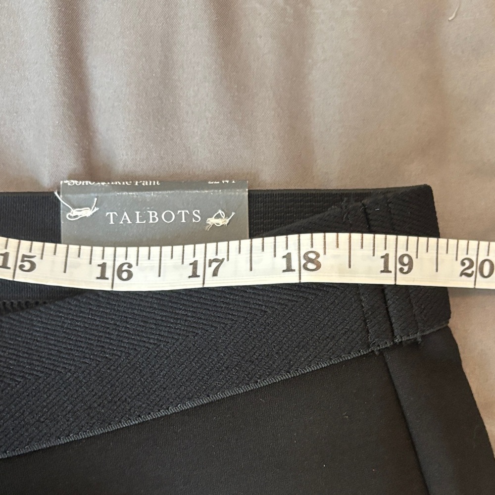 Talbots 22wp SOHO Black Ankle Pants - Picture 2 of 8